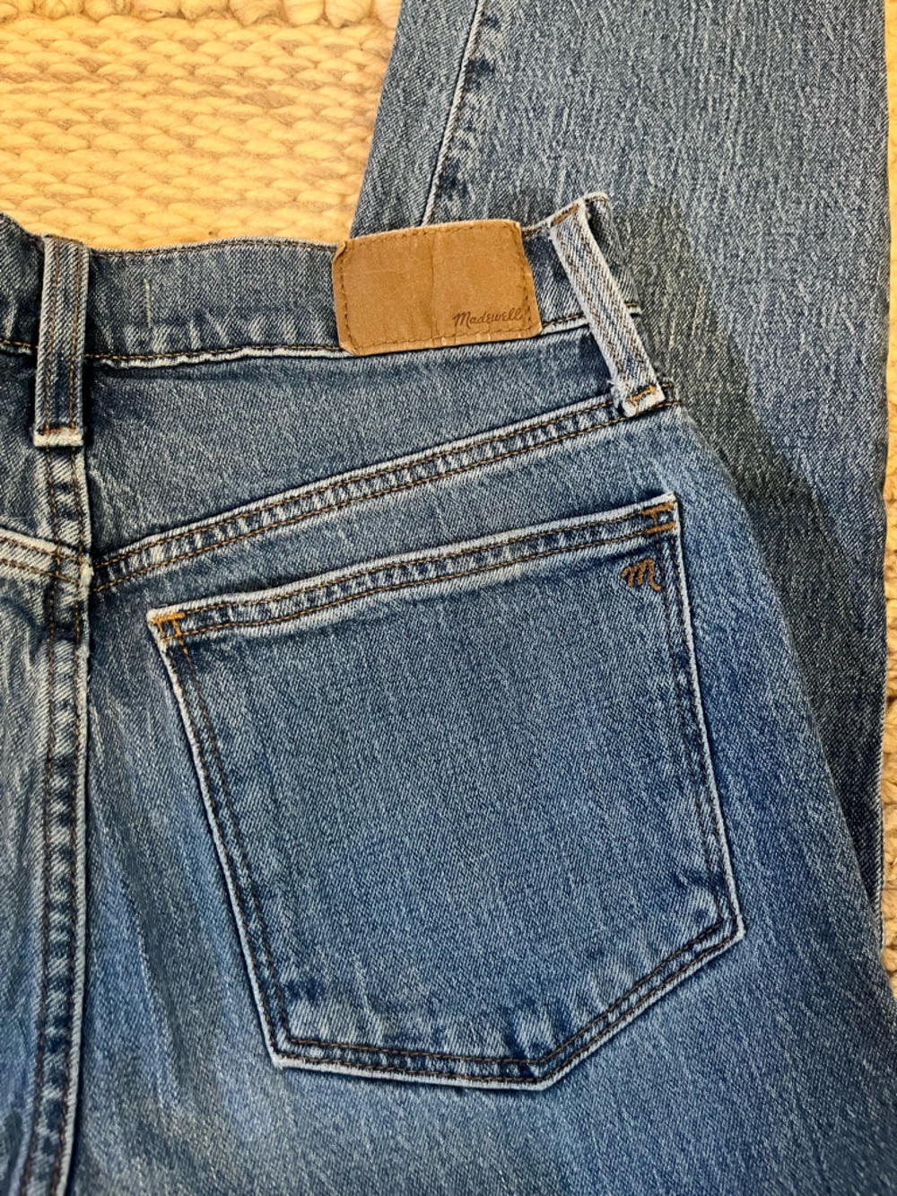 Madewell Size 27 High-Rise Blue Women's Mom Jeans - Picture 3 of 4